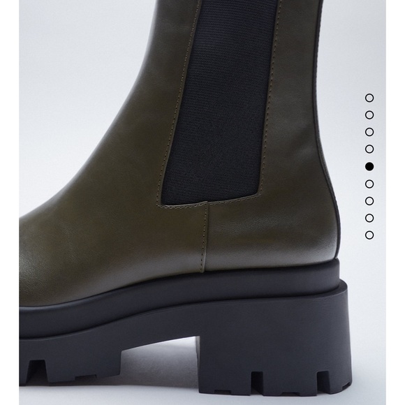 Zara low heeled lug sole ankle boots - Picture 6 of 12